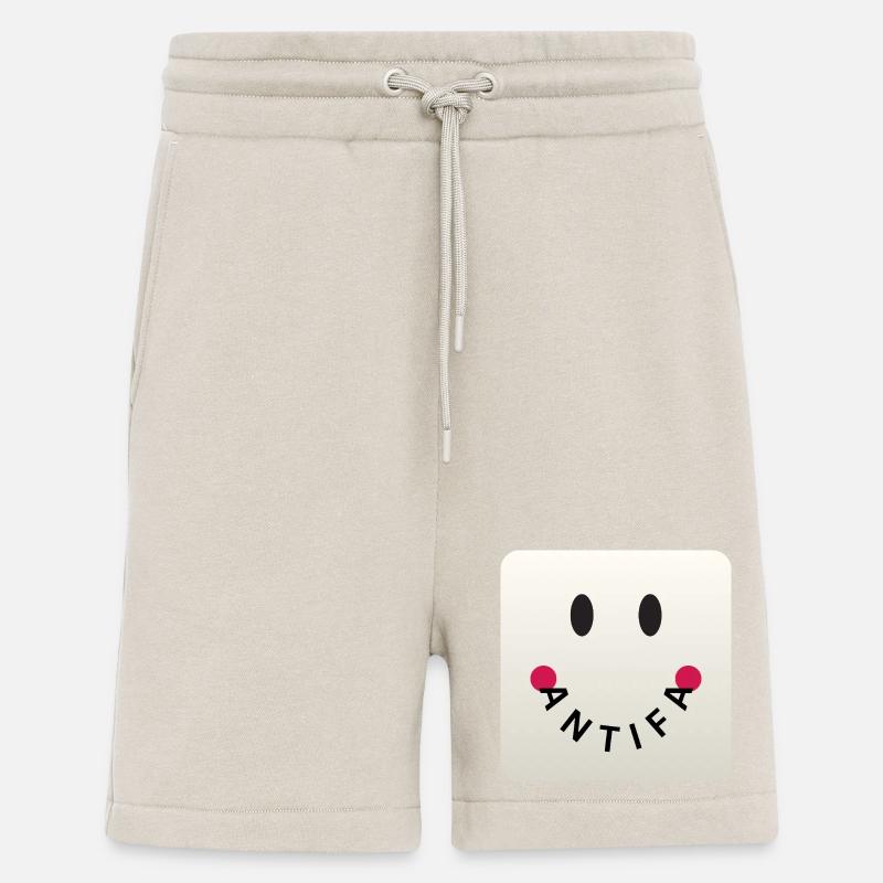 Friendly Antifa Greige | Gradient Design Smile - Shorts - made by SPREAD - WARM CLAY