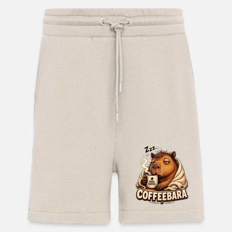 CoffeeBara Capybara - Shorts - made by SPREAD - WARM CLAY