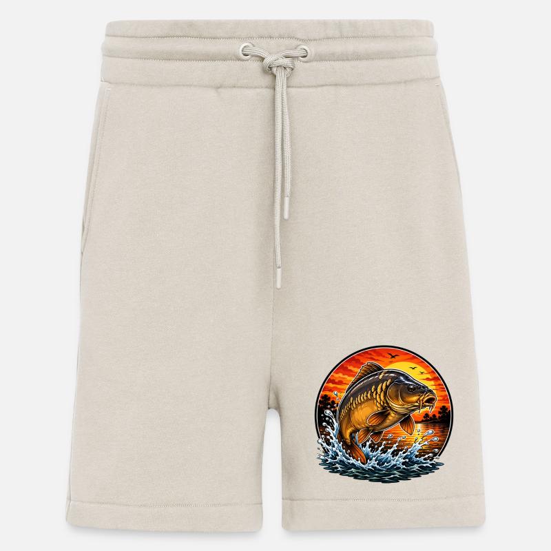 Sunset Mirror Carp Jump - Shorts - made by SPREAD - WARM CLAY