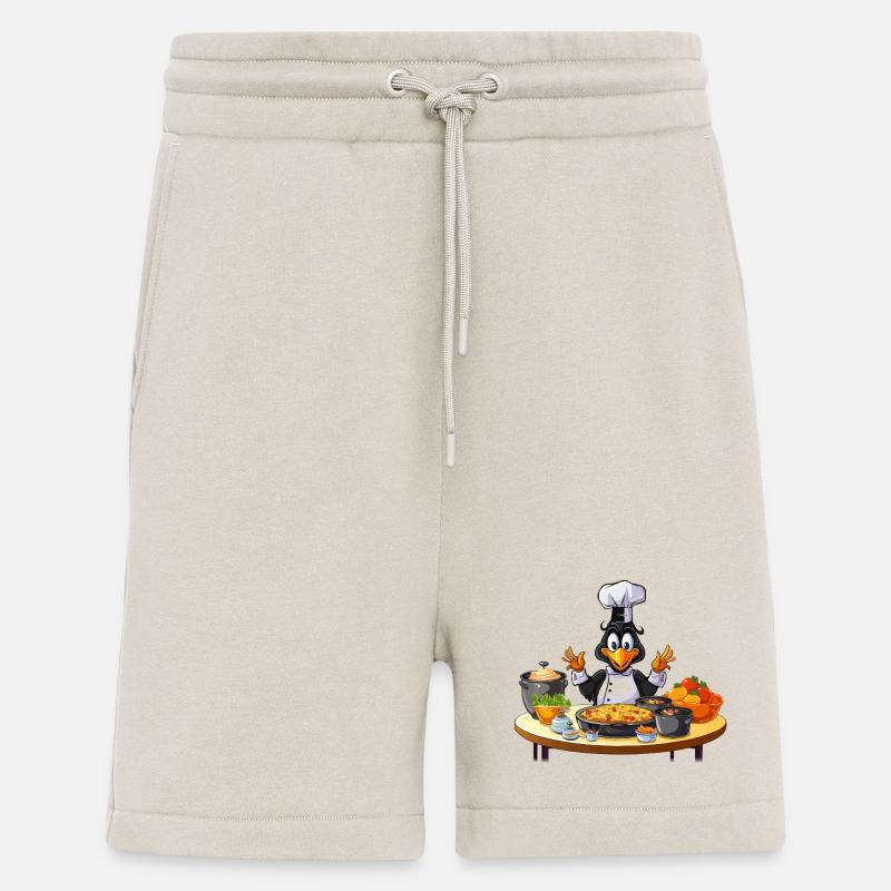 Kitchen Duck Chef Design - Short bio décontracté fabriqué en UE - WARM CLAY