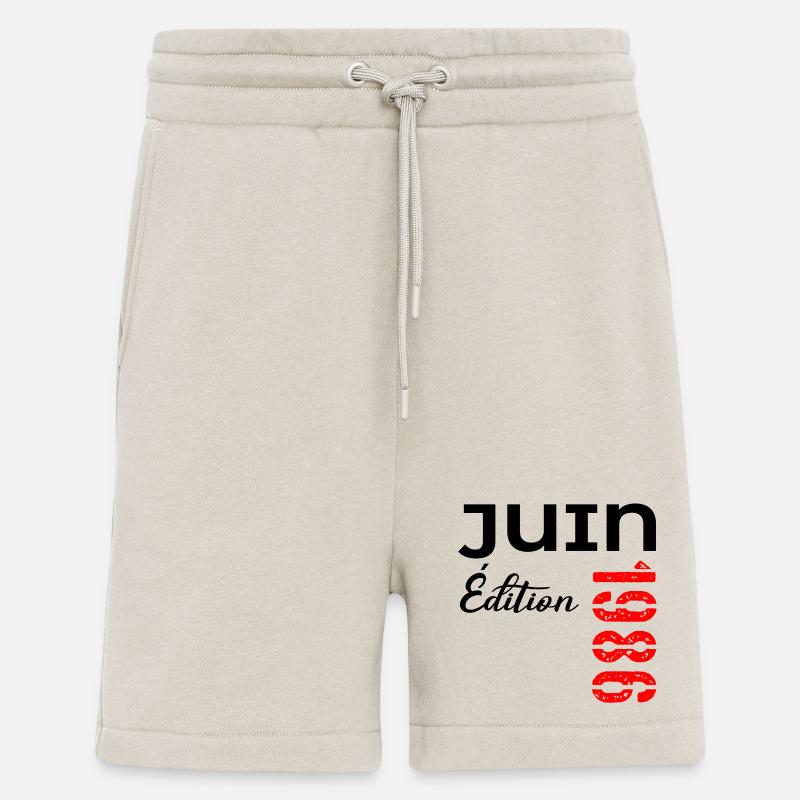 Juin 1986 - 40e anniversaire - Short bio décontracté fabriqué en UE - WARM CLAY