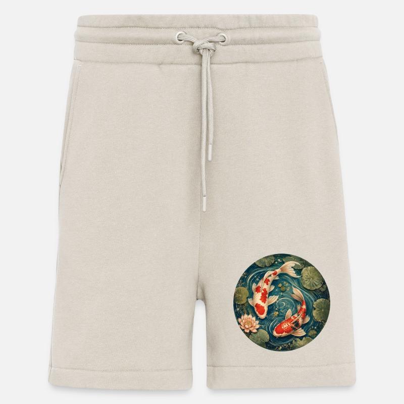 Étang Koi - Short bio décontracté fabriqué en UE - WARM CLAY