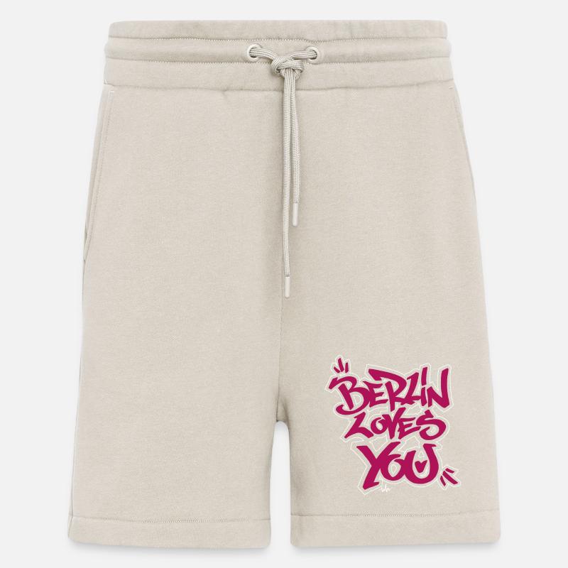 Berlin loves you graffiti style - Shorts - made by SPREAD - WARM CLAY
