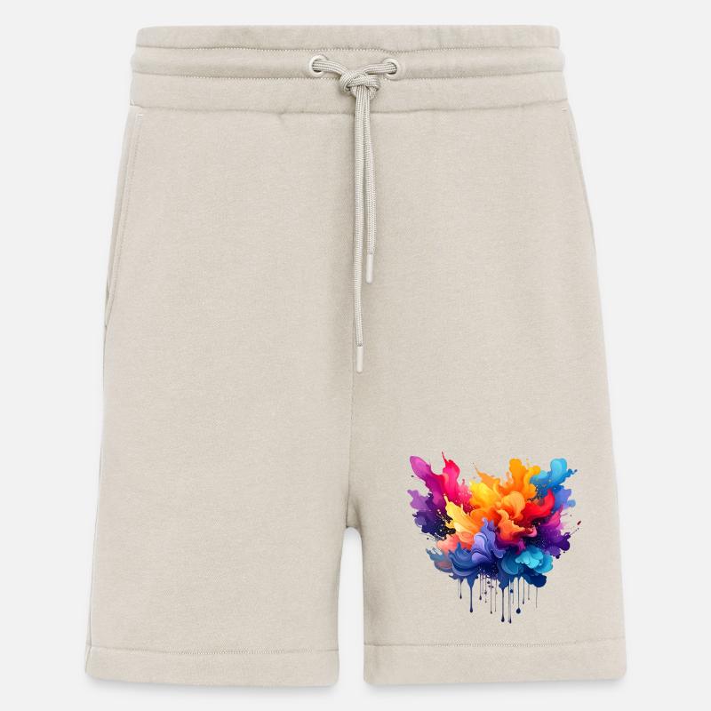 Farbexplosion Farbfluss - Shorts - made by SPREAD - WARM CLAY