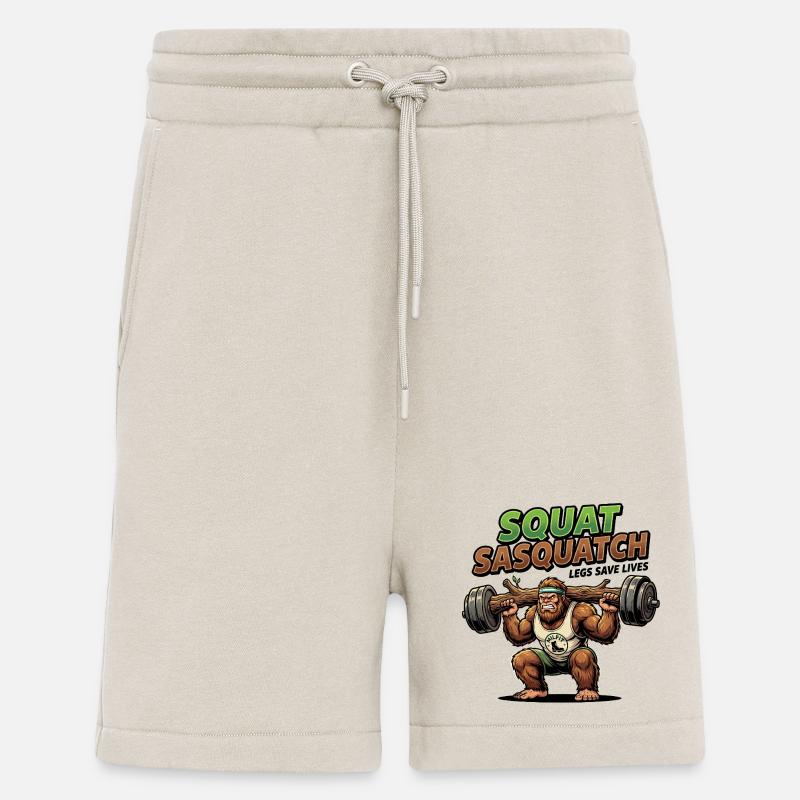 Puissance de squat Sasquatch - Short bio décontracté fabriqué en UE - WARM CLAY