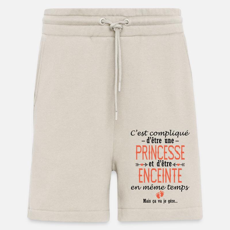 PRINCESSE ENCEINTE future maman - Short bio décontracté fabriqué en UE - WARM CLAY
