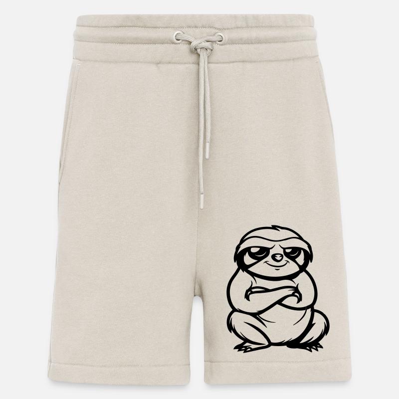 Sloth Comic - Shorts - made by SPREAD - WARM CLAY