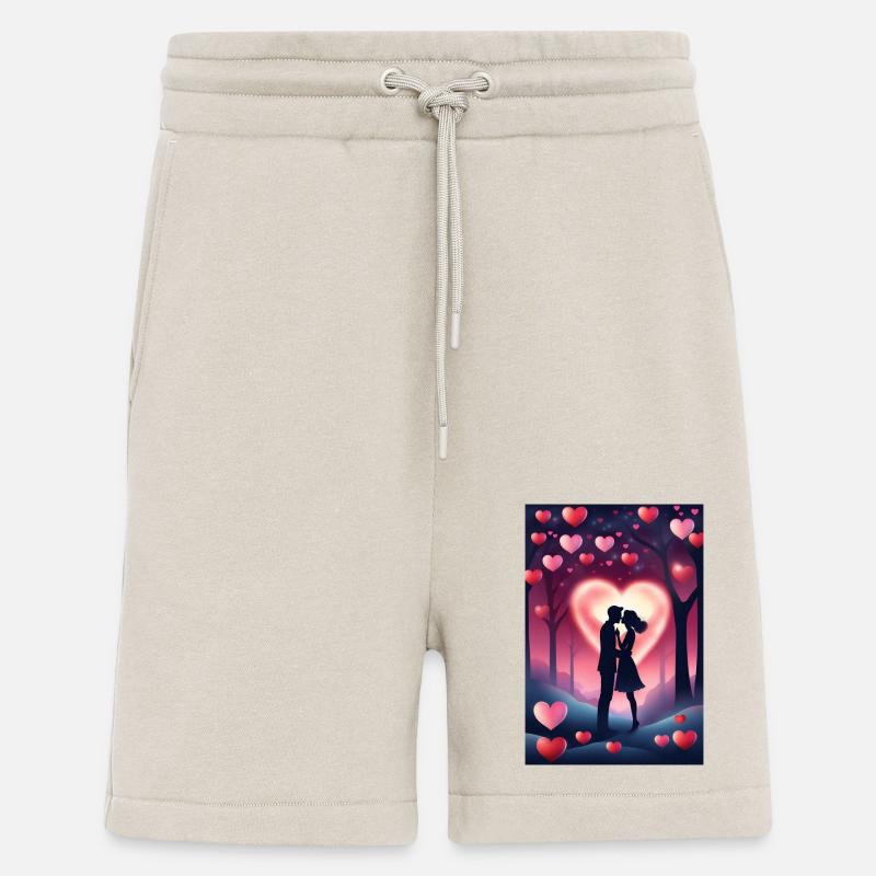 Baiser de la Saint-Valentin - Short bio décontracté fabriqué en UE - WARM CLAY