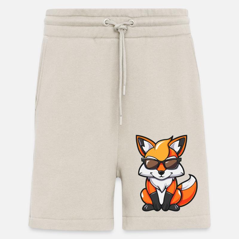 Bande dessinée Fox Cool - Short bio décontracté fabriqué en UE - WARM CLAY