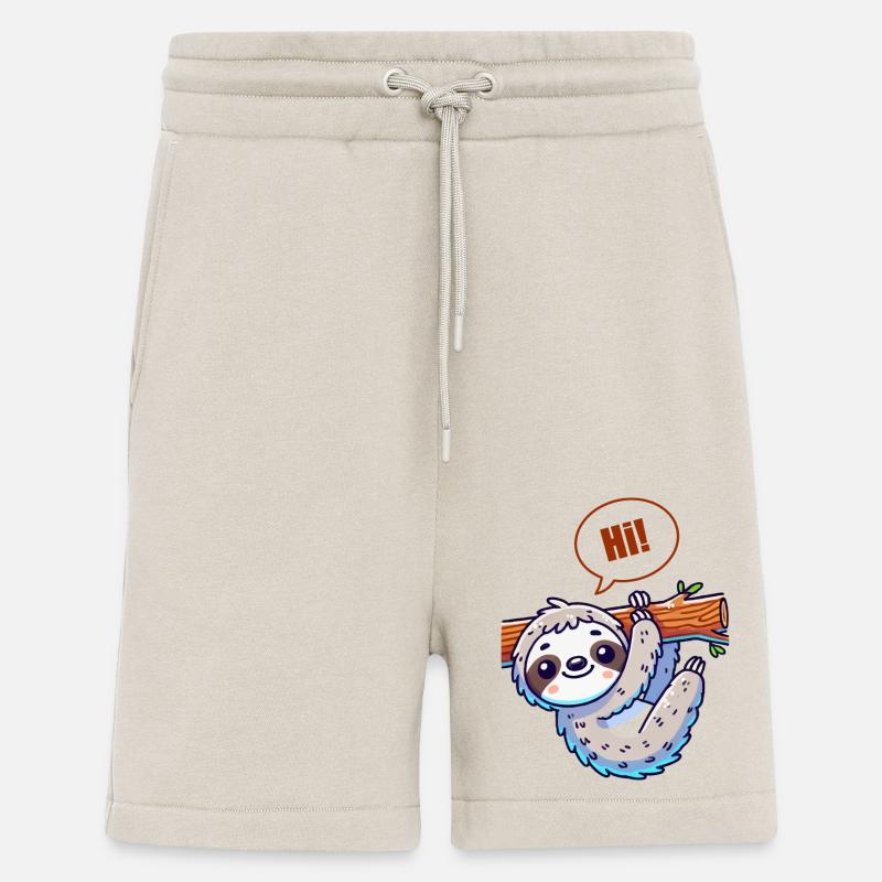 sloth comic - Shorts - made by SPREAD - WARM CLAY