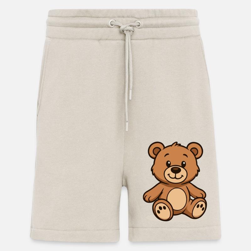 Teddy Bear Comic - Shorts - made by SPREAD - WARM CLAY