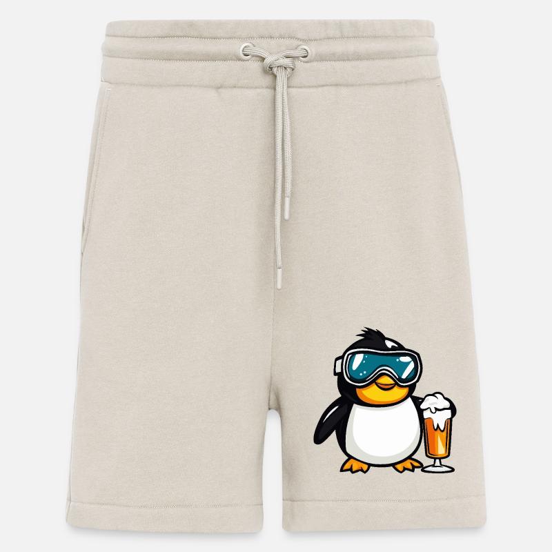 Bière après-ski Penguin - Short bio décontracté fabriqué en UE - WARM CLAY