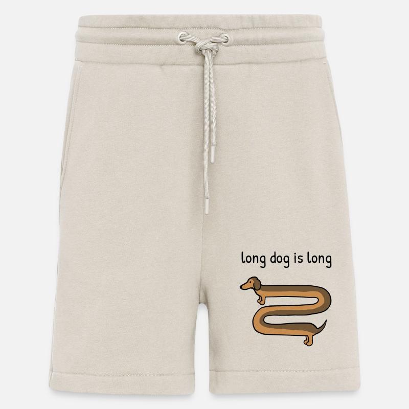 Un chien long est long - Short bio décontracté fabriqué en UE - WARM CLAY