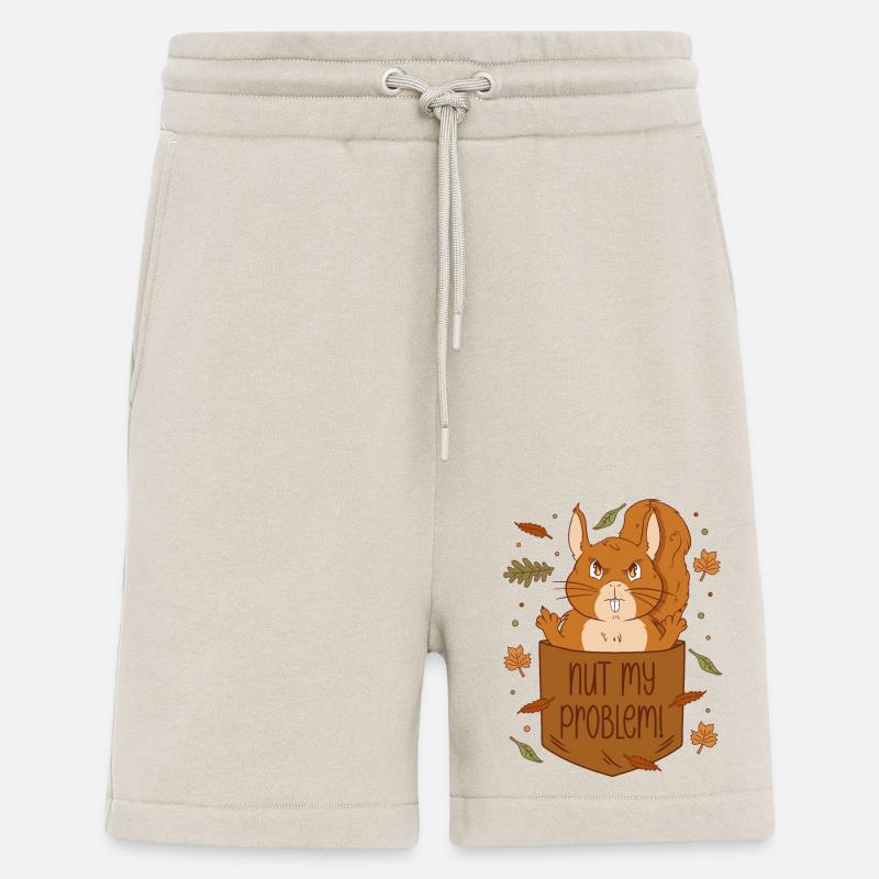 Eichhörnchen Brusttasche - Nut my problem - Shorts - made by SPREAD - WARM CLAY