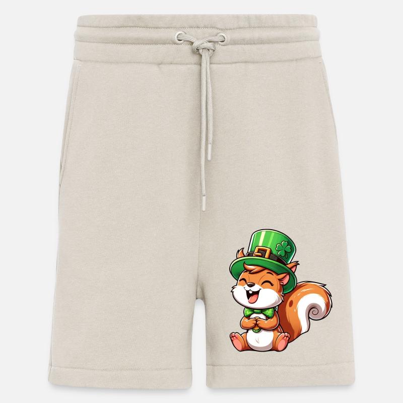 Naughty Squirrel St. Patrick's - Shorts - made by SPREAD - WARM CLAY