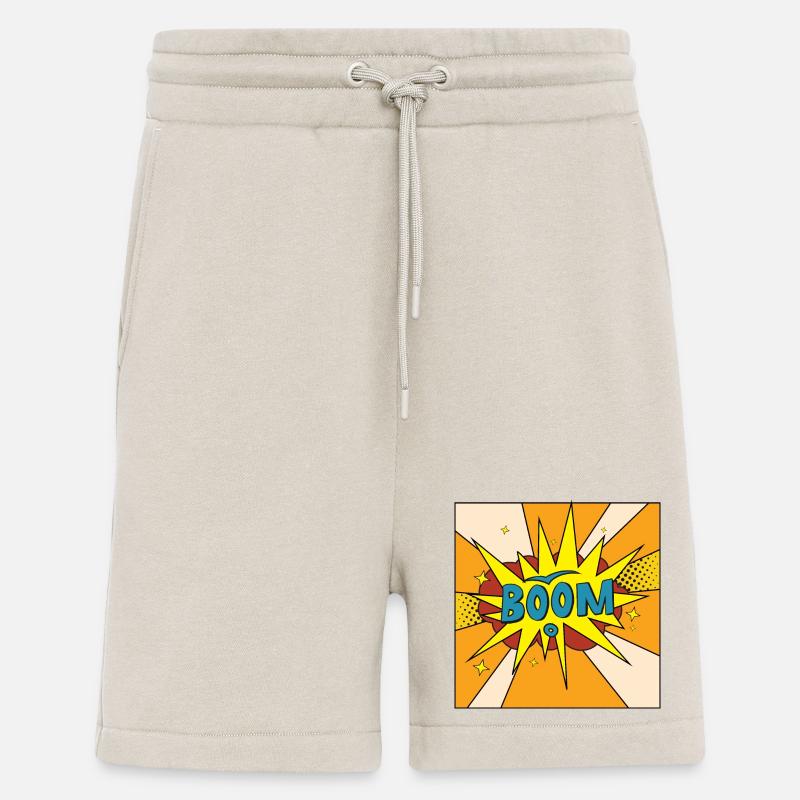 Boom Comic Explosion Style - Shorts - made by SPREAD - WARM CLAY