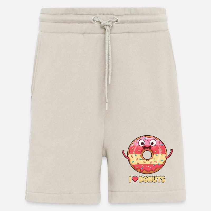 J’adore les beignets - Short bio décontracté fabriqué en UE - WARM CLAY