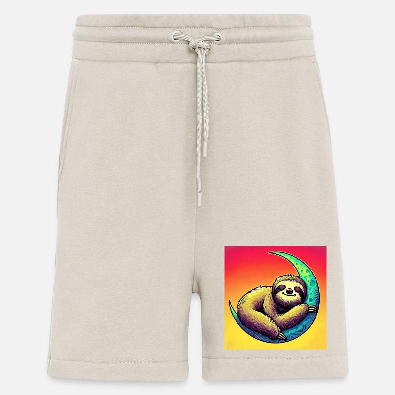 Faultier schläft auf dem Mond - Shorts - made by SPREAD - WARM CLAY