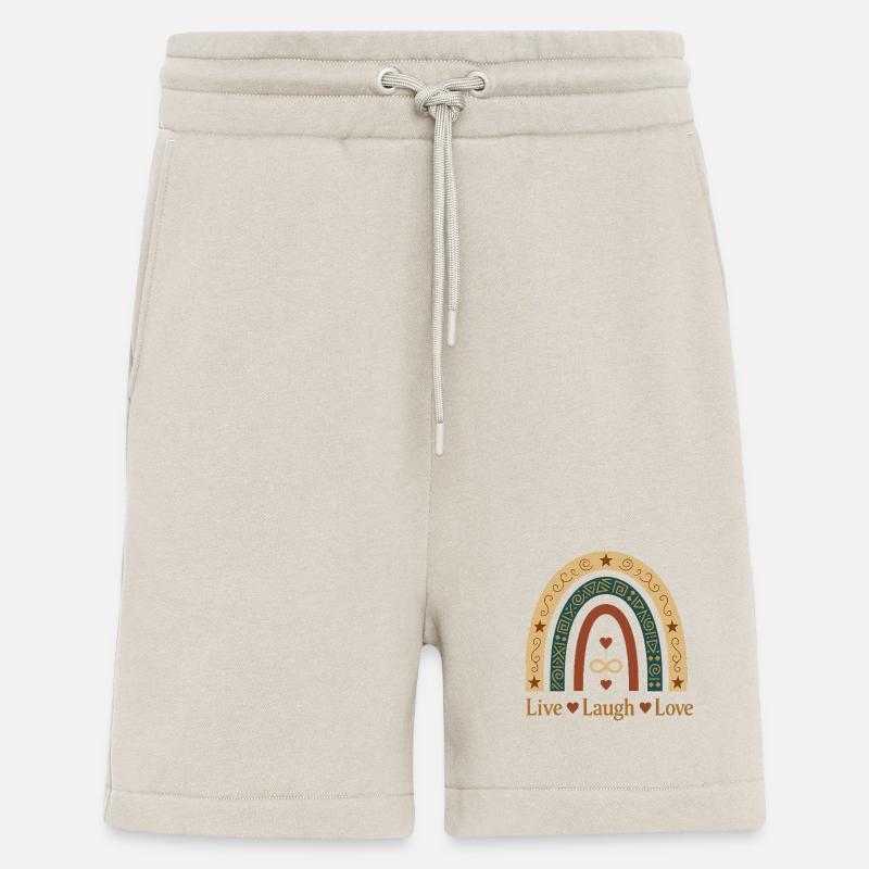 Live Laugh Love Boho Regenbogen - Shorts - made by SPREAD - WARM CLAY