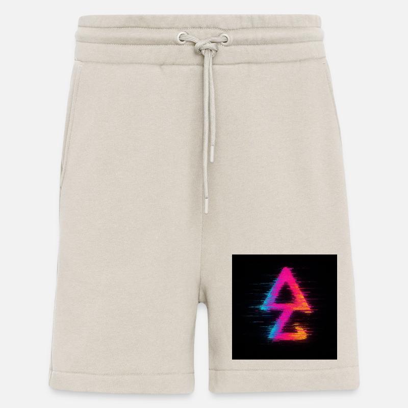 Néon Glitch Triangle Aura - Short bio décontracté fabriqué en UE - WARM CLAY