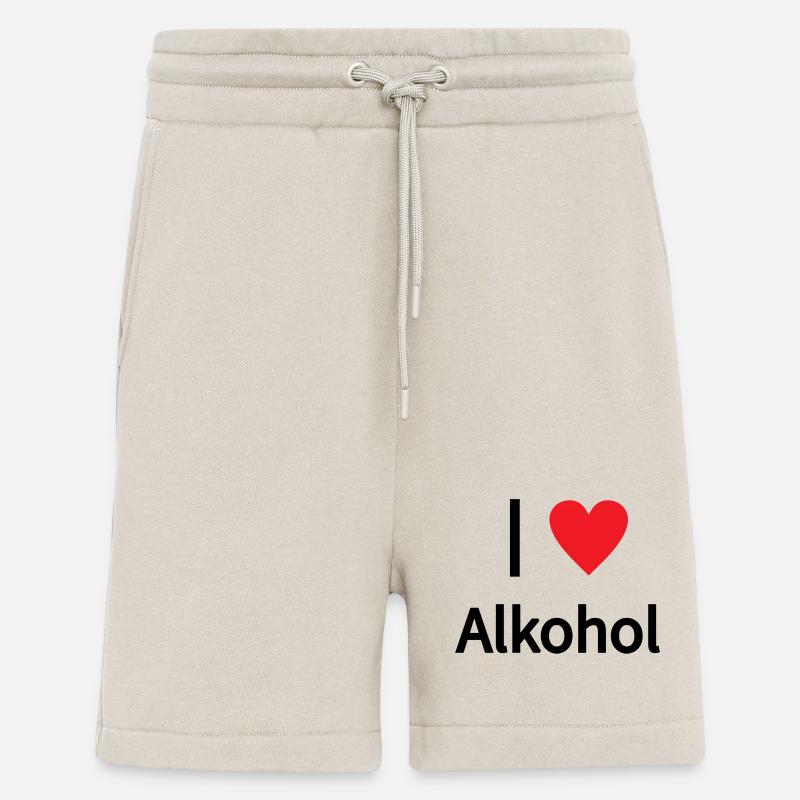 J’adore l’alcool Pullover Hoodie - Short bio décontracté fabriqué en UE - WARM CLAY