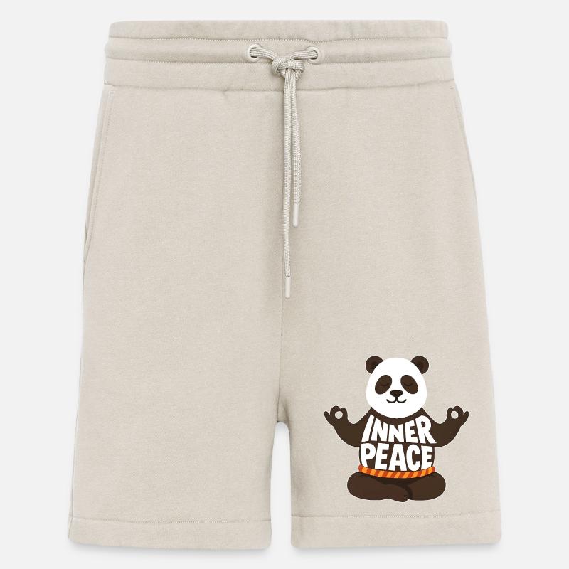 Meditierender Panda - Inner Peace - Shorts - made by SPREAD - WARM CLAY