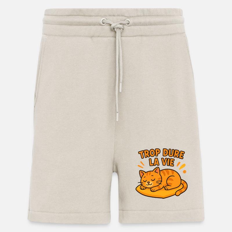 Zu hartes Leben Katze schläft - Shorts - made by SPREAD - WARM CLAY