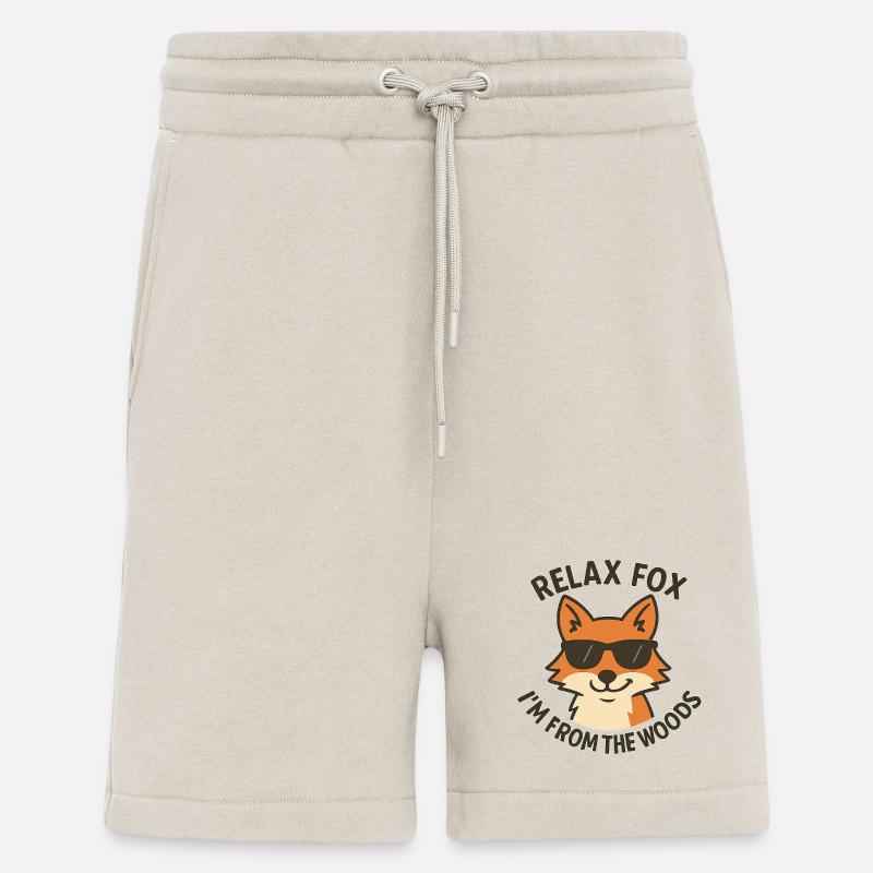 Relax Fox from the Forests - Shorts - made by SPREAD - WARM CLAY