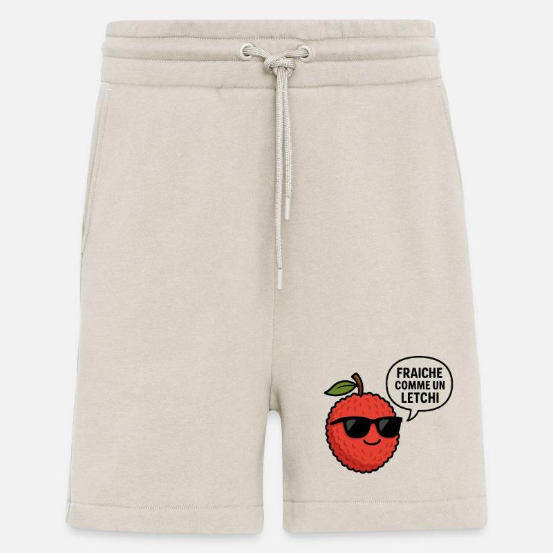 fraiche comme un letchi - Short bio décontracté fabriqué en UE - WARM CLAY