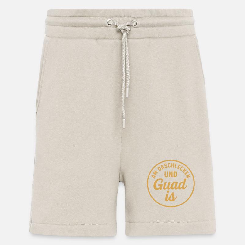 Guud is Dialect Round Badge - Shorts - made by SPREAD - WARM CLAY