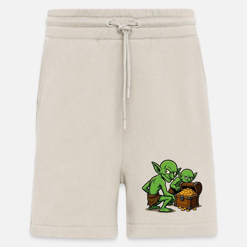 Trésor du Bouffon Vert - Short bio décontracté fabriqué en UE - WARM CLAY