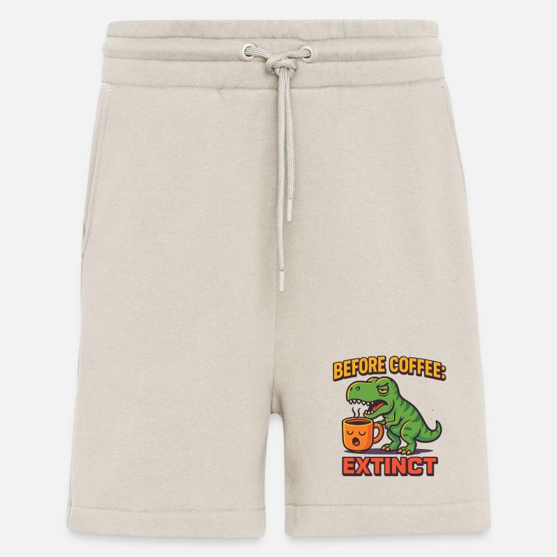 before coffee extinct - Shorts - made by SPREAD - WARM CLAY