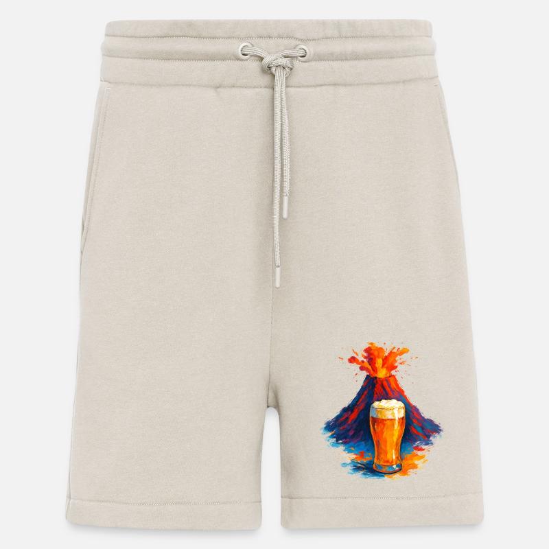 Vulkan Bierkunst Wasserfarben - Shorts - made by SPREAD - WARM CLAY