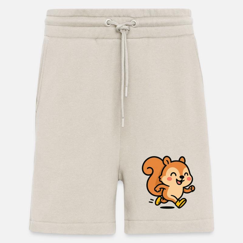 Glückliches Eichhörnchen auf der Flucht - Shorts - made by SPREAD - WARM CLAY