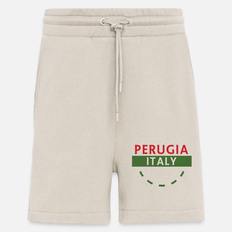 Perugia Italia Reiseabzeichen - Shorts - made by SPREAD - WARM CLAY