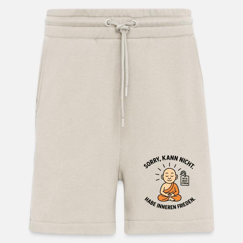 Innerer Frieden Mönch Spruch - Shorts - made by SPREAD - WARM CLAY