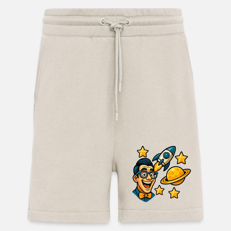 Weltraumenthusiast mit Brille - Shorts - made by SPREAD - WARM CLAY