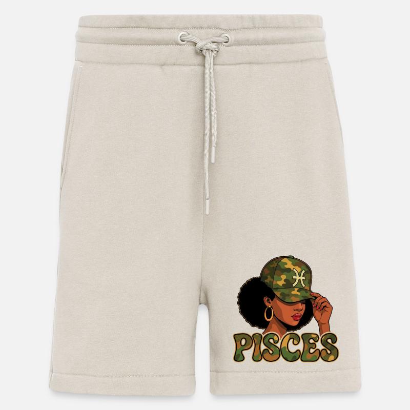 Fischkönigin – Tarn-Afro-Mädchen, verträumte Seele - Shorts - made by SPREAD - WARM CLAY