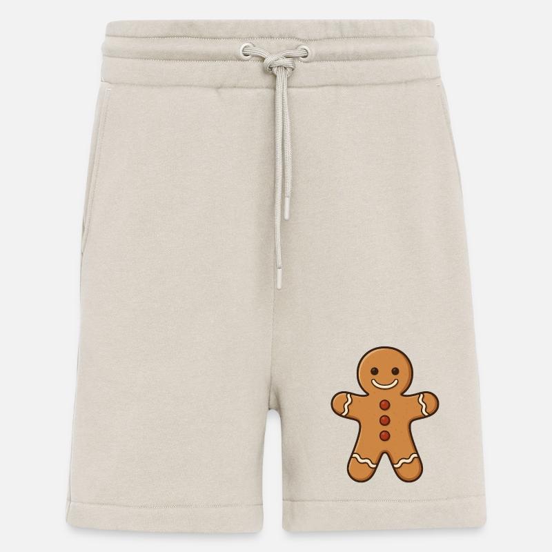 Lebkuchenmann mit Zuckerguss Knöpfen - Shorts - made by SPREAD - WARM CLAY
