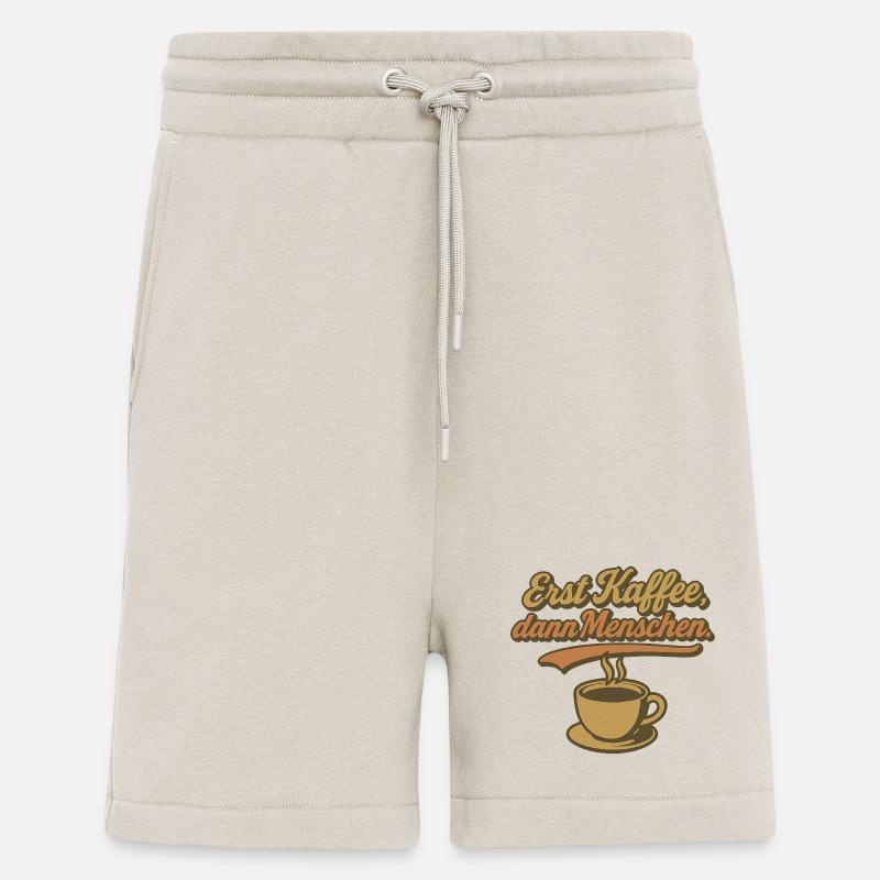 Erst Kaffee, dann Menschen - Shorts - made by SPREAD - WARM CLAY