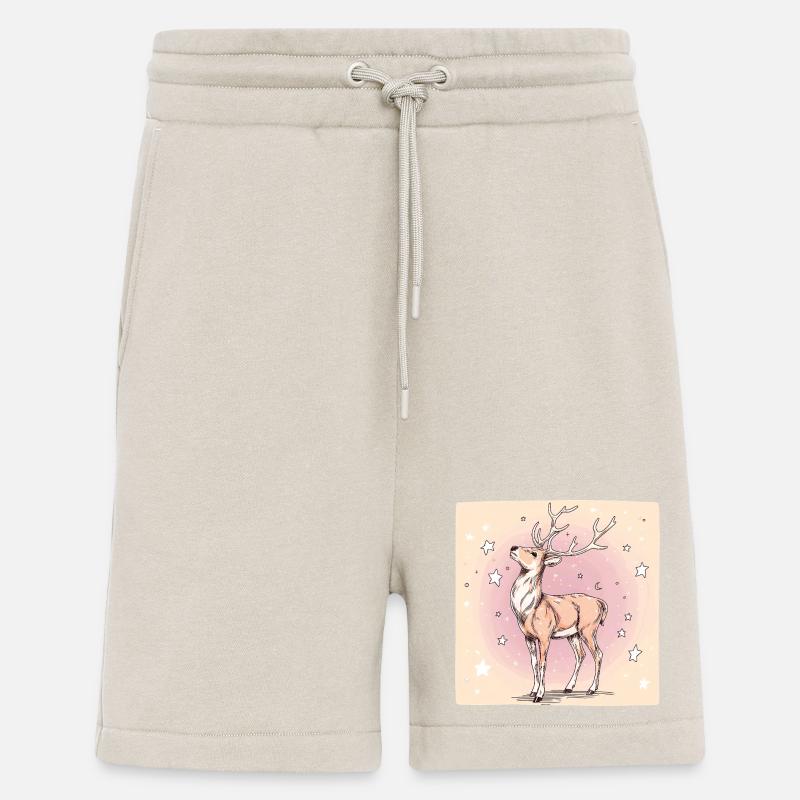Hirsch mit Sternen - Shorts - made by SPREAD - WARM CLAY