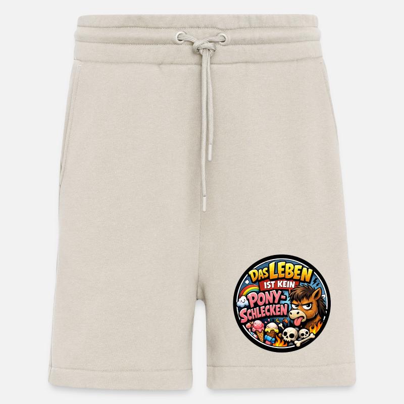 Leccare il pony - Pantaloncini ecologici casual Made in UE - WARM CLAY