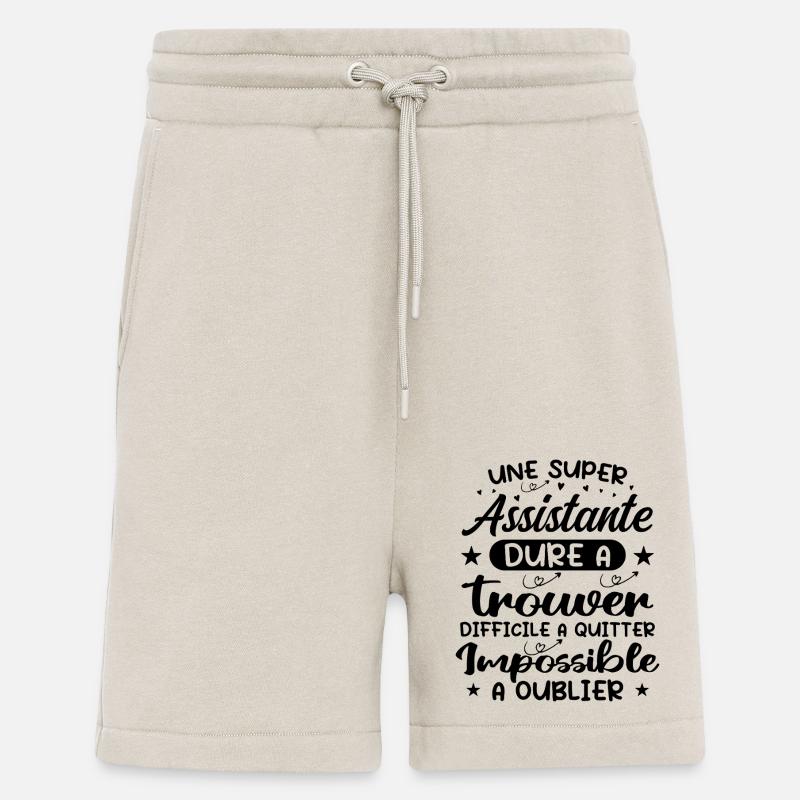 Une Super Assistante - Cadeau assistante - Short bio décontracté fabriqué en UE - WARM CLAY