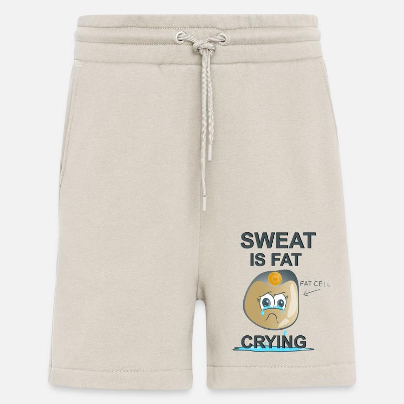 Sweat is Fat Crying - Shorts - made by SPREAD - WARM CLAY