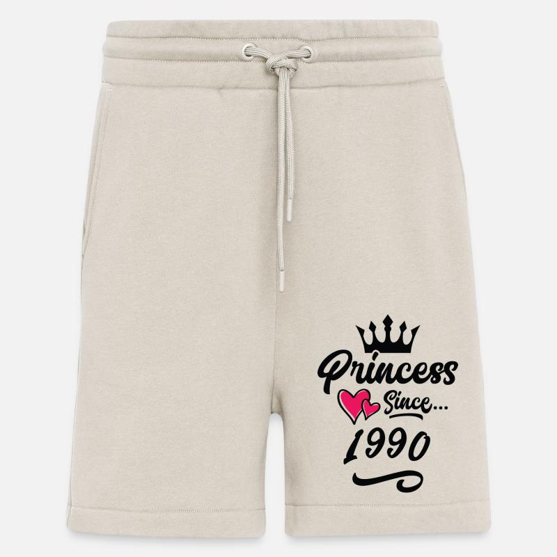1990 Anniversaire de la princesse - Short bio décontracté fabriqué en UE - WARM CLAY