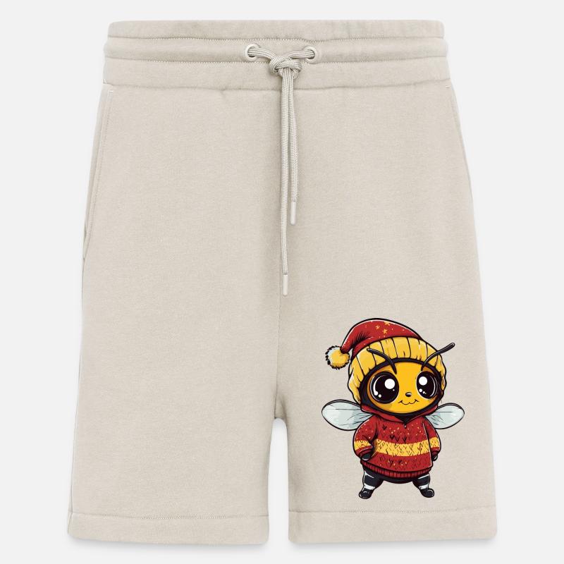 Biene Weihnachten Comic - Shorts - made by SPREAD - WARM CLAY