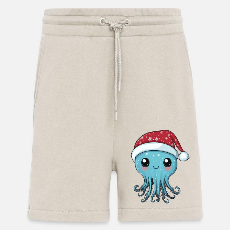 Jellyfish Christmas Comic - Shorts - made by SPREAD - WARM CLAY
