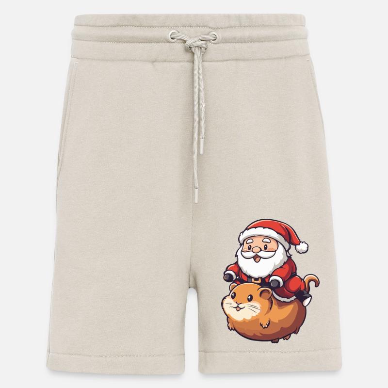 Père Noël hamster - Short bio décontracté fabriqué en UE - WARM CLAY