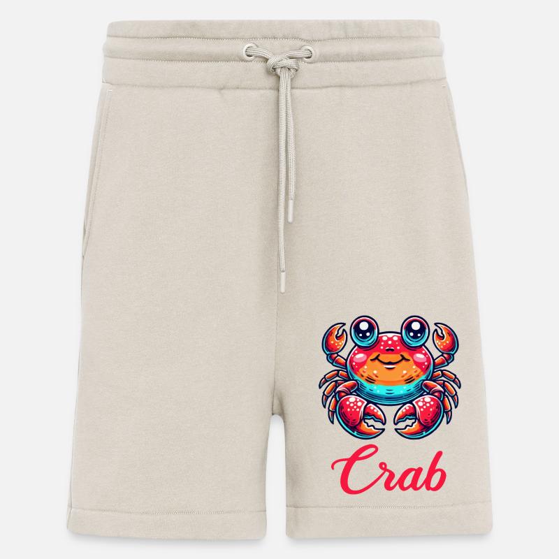 crab comic - Shorts - made by SPREAD - WARM CLAY