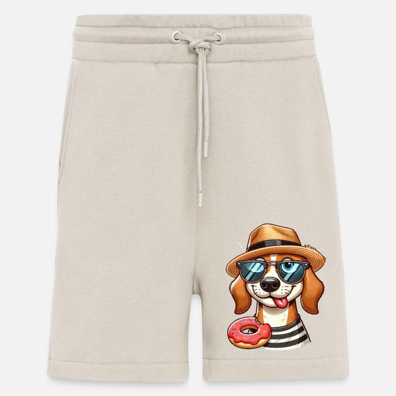 Hund mit Donut - Shorts - made by SPREAD - WARM CLAY